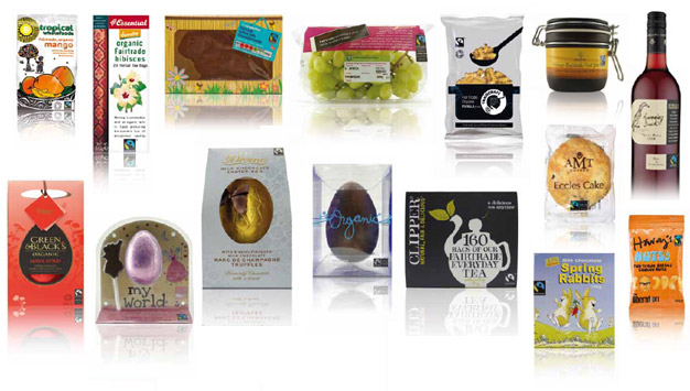 Fairtrade products including easter eggs