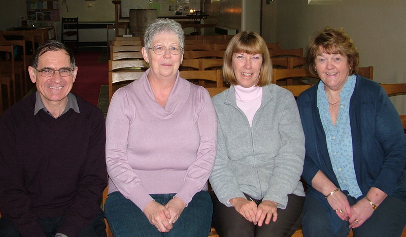 Our church wardens - Rob Calvert (St Nicholas), PamThorpe (St Mary's), Nicola Simpson (St Mary's), Pam Mills (St Nicholas)